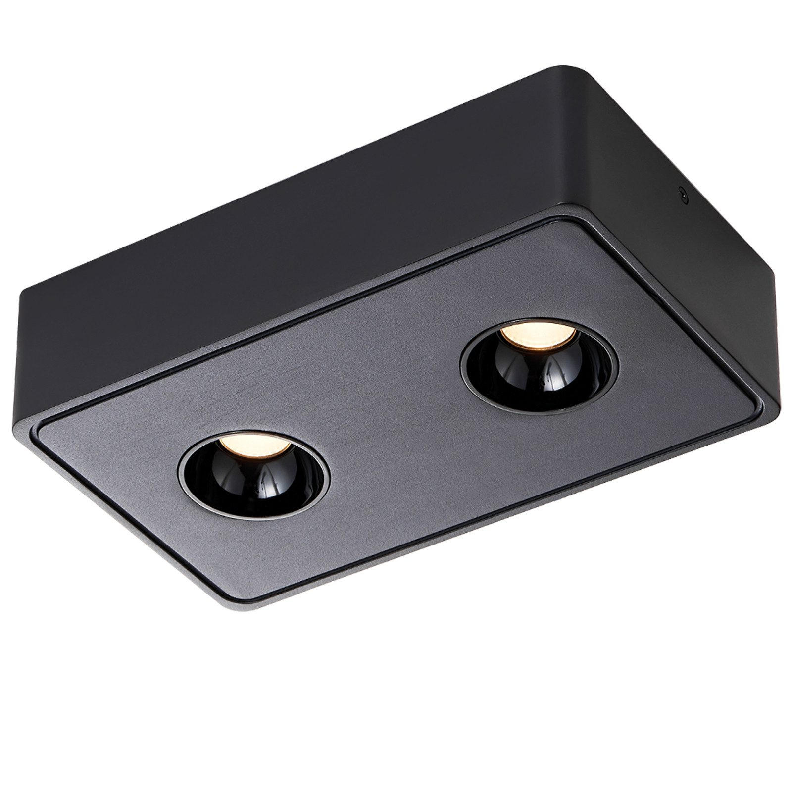 LED-DECKENLEUCHTE Traum 23/14/6 cm - Schwarz, Metall (23/14/6cm) - Nettlife