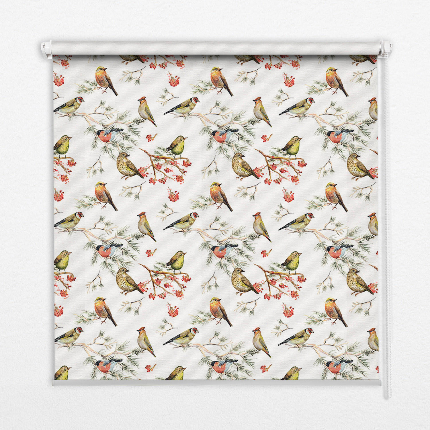 TULUP VNITŘNÍ roleta - okenní roleta - roleta - 120x140 cm - Ptáci na větvích