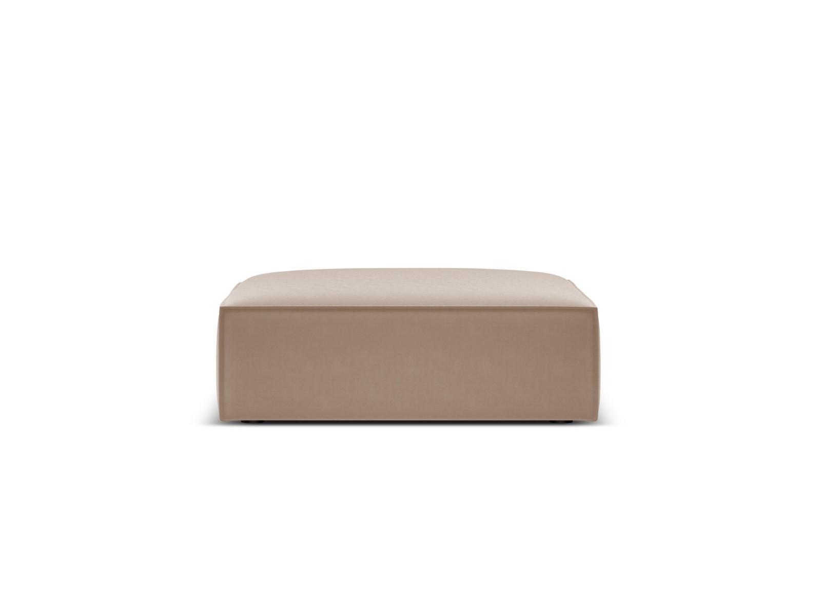 POUF Kaelle aus Samt beige - Beige, Textil (80/38/100cm) - Micadoni