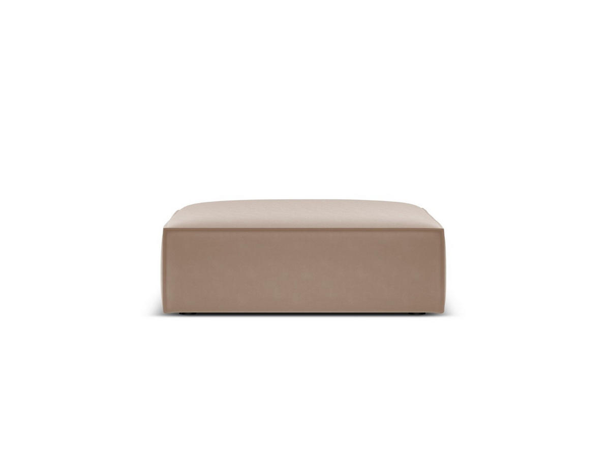 POUF Kaelle aus Samt beige - Beige, Textil (80/38/100cm) - Micadoni