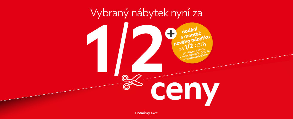 Kupte nábytek za polovinu