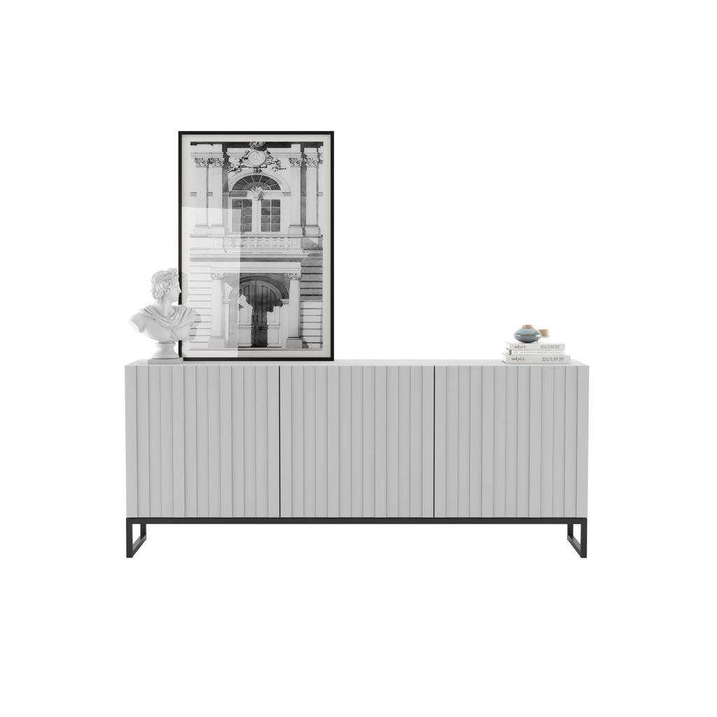 Thumbnail - Meble Lindner Kommode, Weiß, Holzwerkstoff, Rechteckig, 168x72x36.5 cm, Wohnzimmer, Kommoden & Sideboards, Sideboards