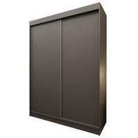 SCHWEBETÜRENSCHRANK SOFIA 150/216/61 cm 2-türig Grau - Grau, Holzwerkstoff (150/216/61cm) - MASSENO