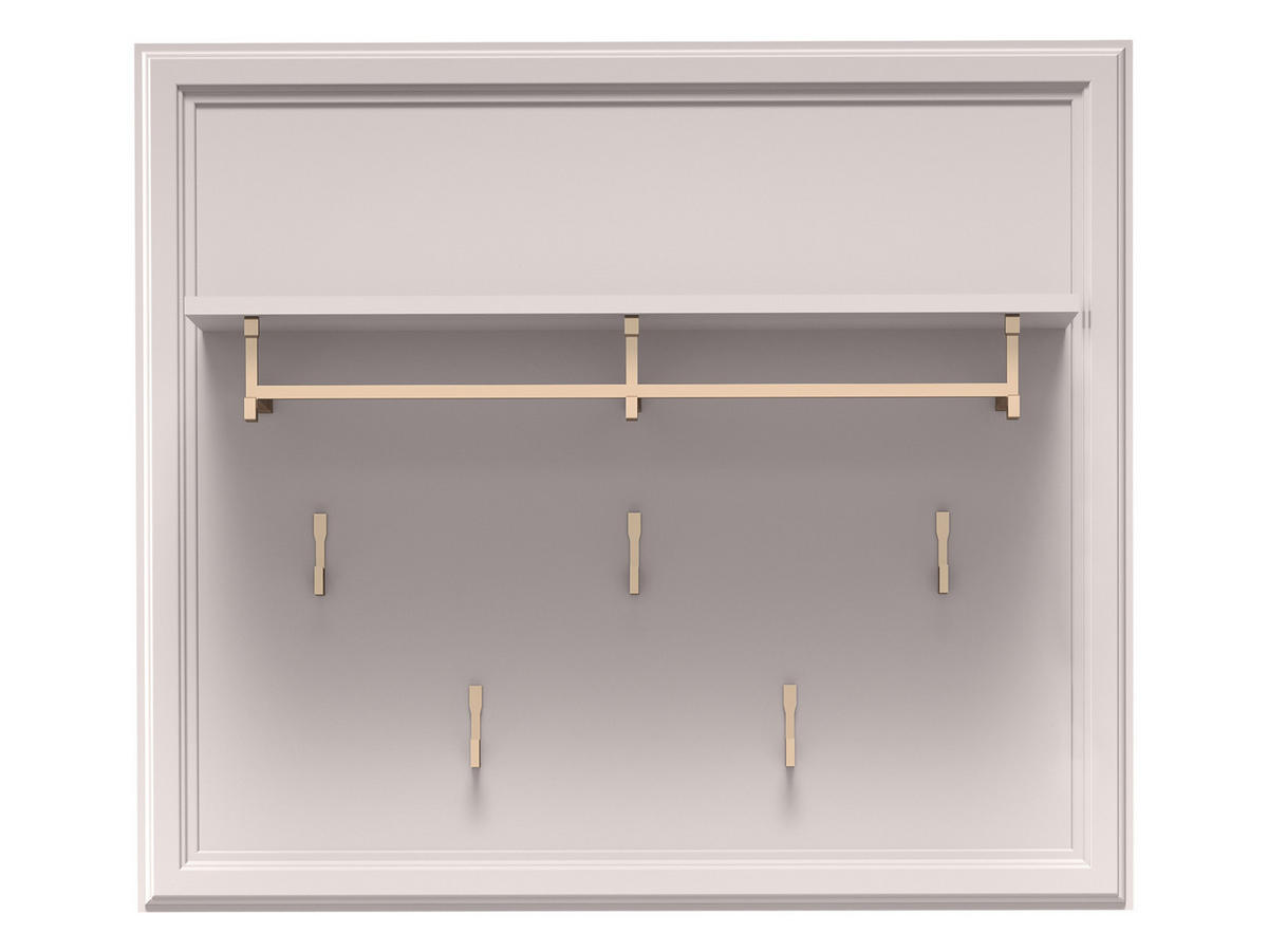 KLEIDERHAKENBRETTER Windsor W-22 - Kaschmir, Holzwerkstoff (100/92/25cm) - MIRJAN24