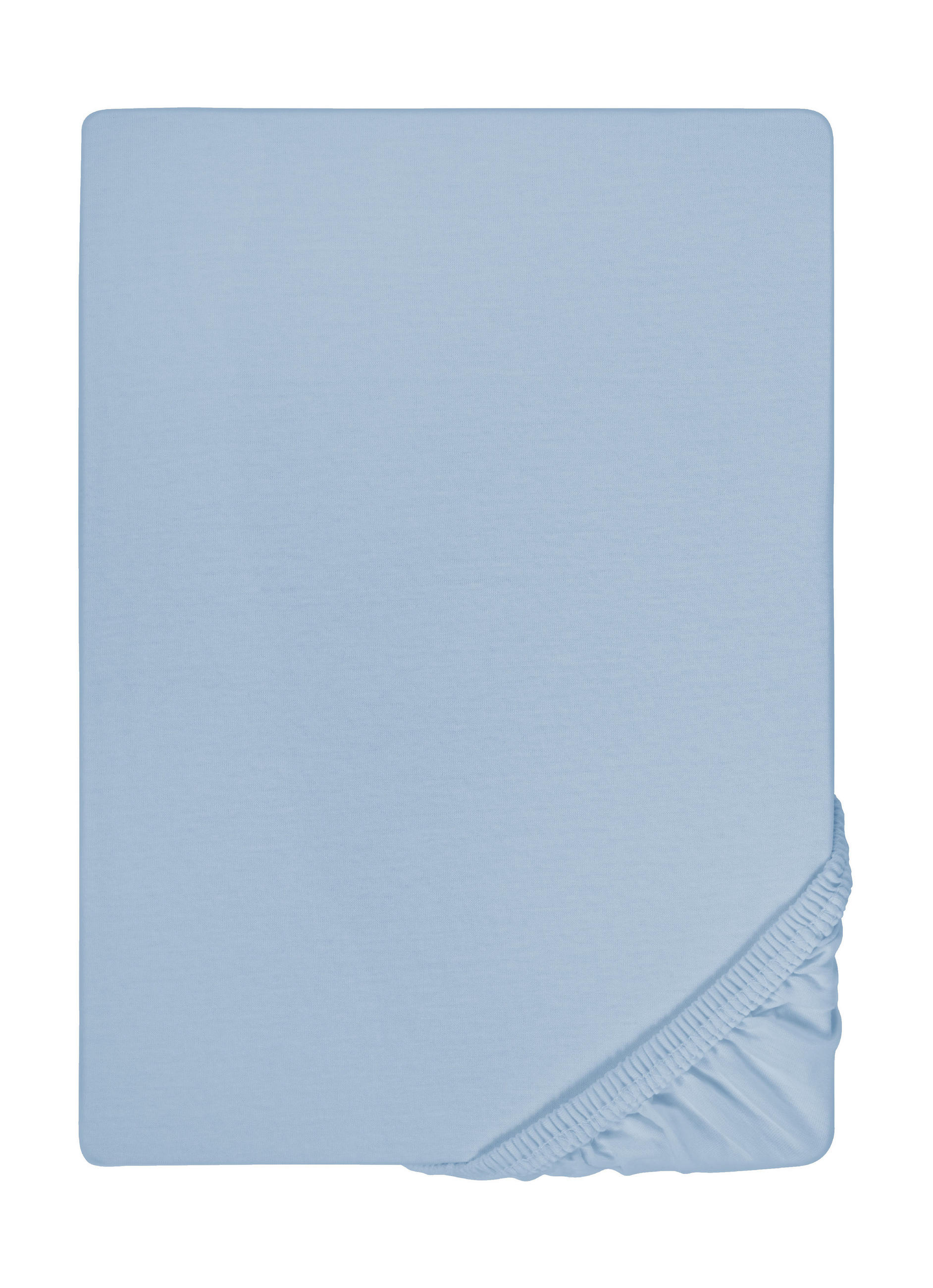 biberna Spannbetttuch Hellblau 100x220 cm