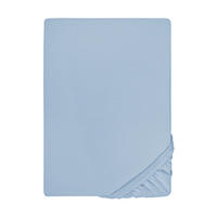 SPANNBETTTUCH Jersey eisblau, 90x190 cm - 100x220 cm - Hellblau, Textil (100/220cm) - biberna