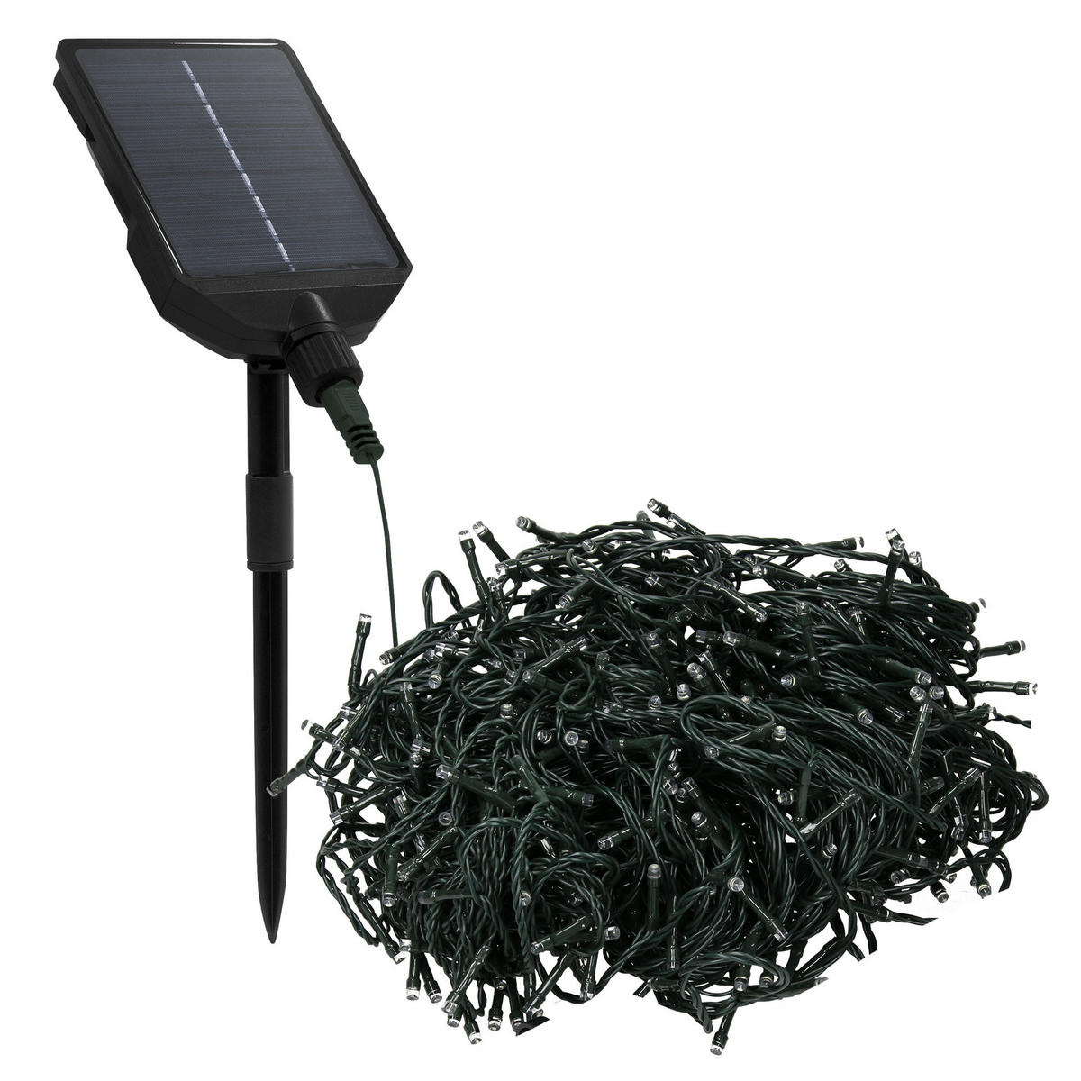 SOLAR LICHTERKETTE Aussen 11m 560LED Warmweiß 13 Modi Timer Wasserfest - Grün, Kunststoff (1420cm) - ECD-Germany