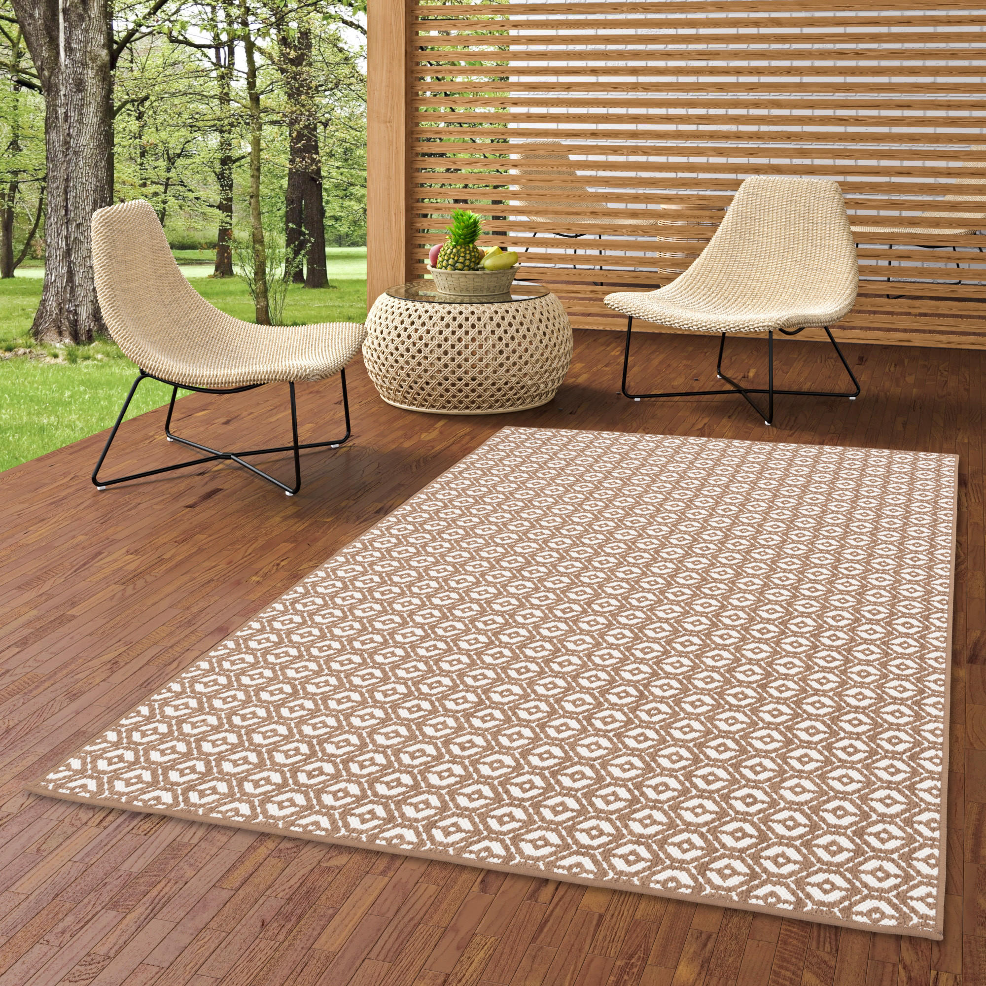 IN- UND OUTDOOR TEPPICH BEIDSEITIG CAPE COD - Beige, Textil (200/250cm) - Pergamon