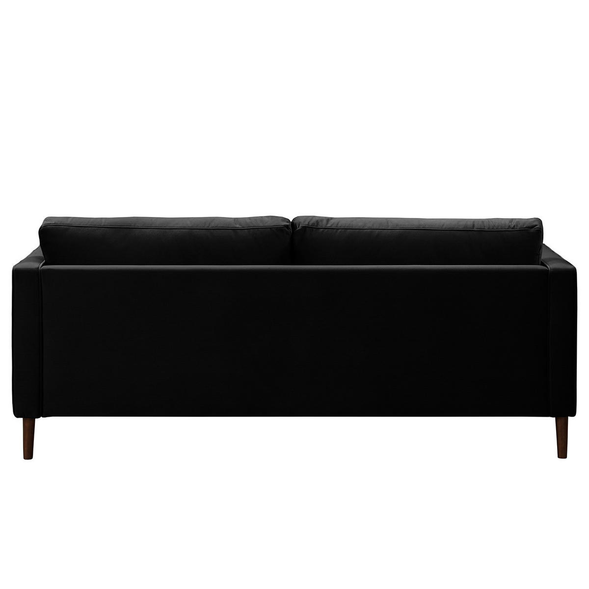 3-SITZER SOFA - Samt - Schwarz, Textil (191/80/86cm) - home24