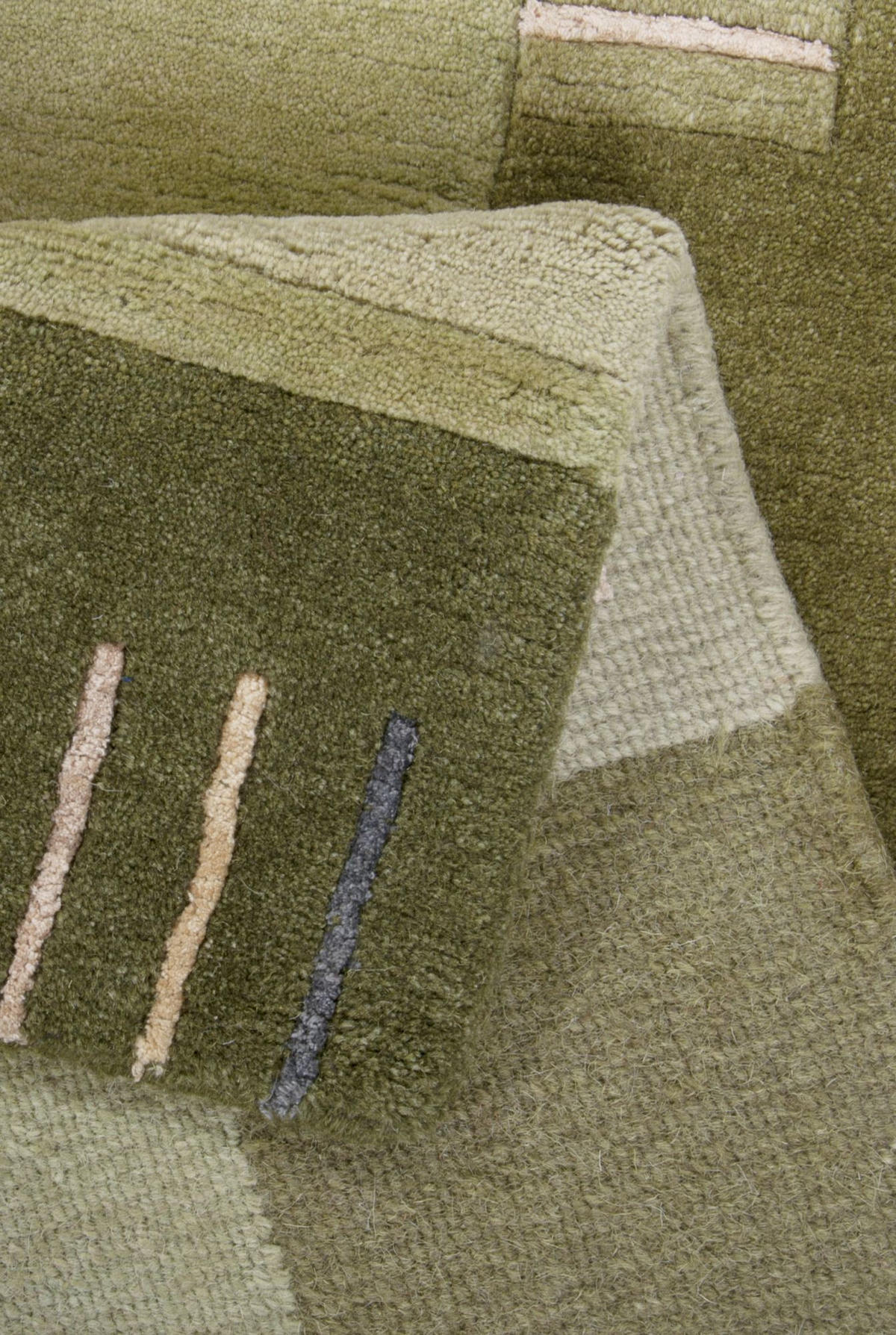 HANDKNÜPFTEPPICH Kailash 60x90 cm - Grün, Textil (60/90cm) - THEKO