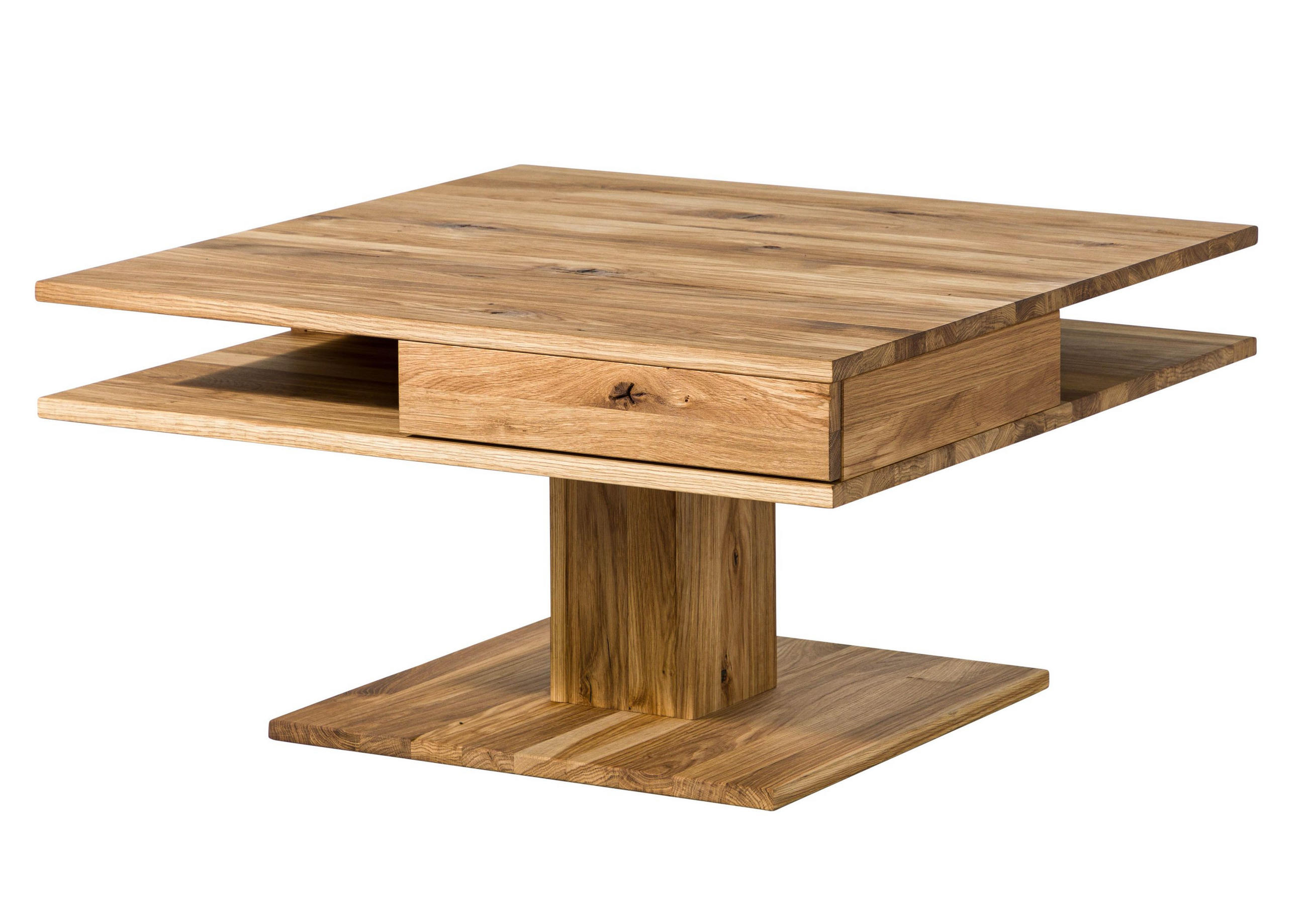 Massivmoebel24 Couchtisch Natur 85x45x85 cm