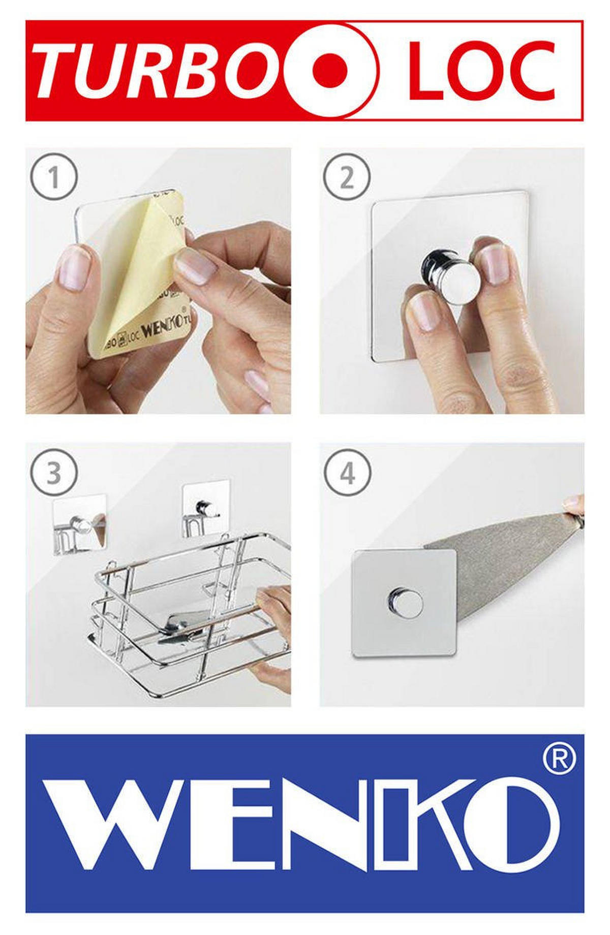 TOILETTENBÜRSTENHALTER Quadro - Weiß, Kunststoff (9.5/35/12cm)