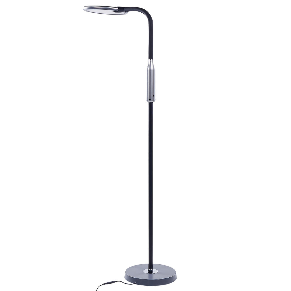 FLURLAMPE Cassiopeia 42/27/148 cm - Schwarz, Kunststoff (27/27/148cm) - Beliani