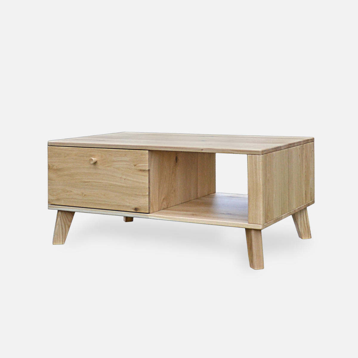 COUCHTISCH mit Schubladen NESS - Eichefarben, Holz (60/100/45cm) - Rawood Furniture