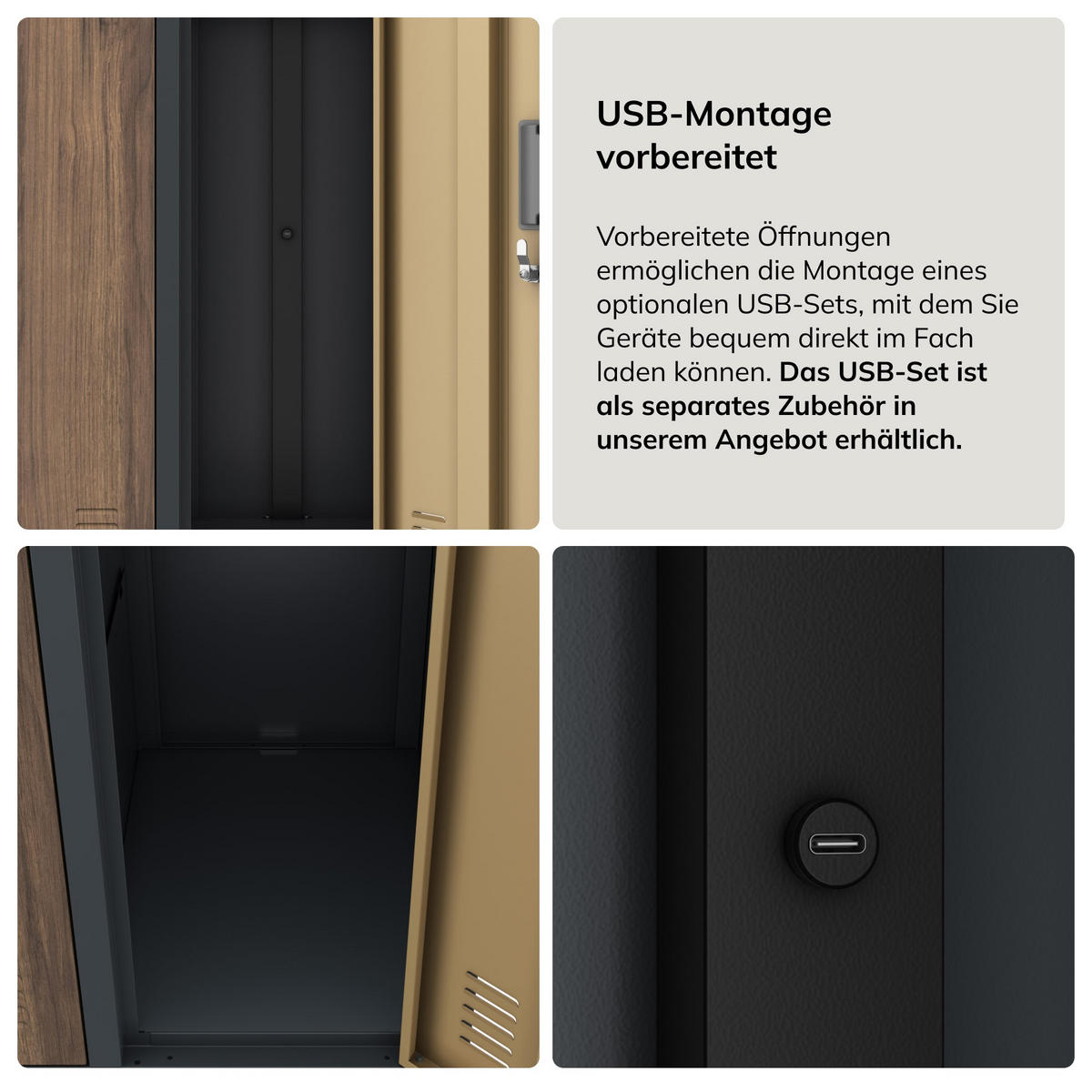SCHLIESSFACHSCHRANK Bartek - Braun, Metall (136/172/45cm) - Jan Nowak