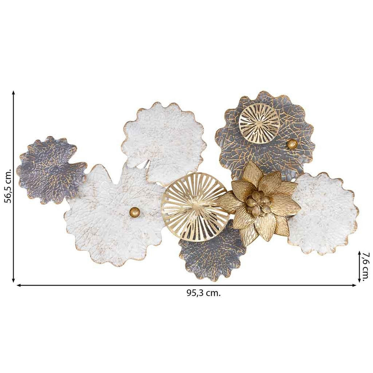 WANDDEKO-OBJEKT aus Metall, 95x57x8cm - Multicolor, Metall (95.3/7.6/56.5cm) - Wanderlust