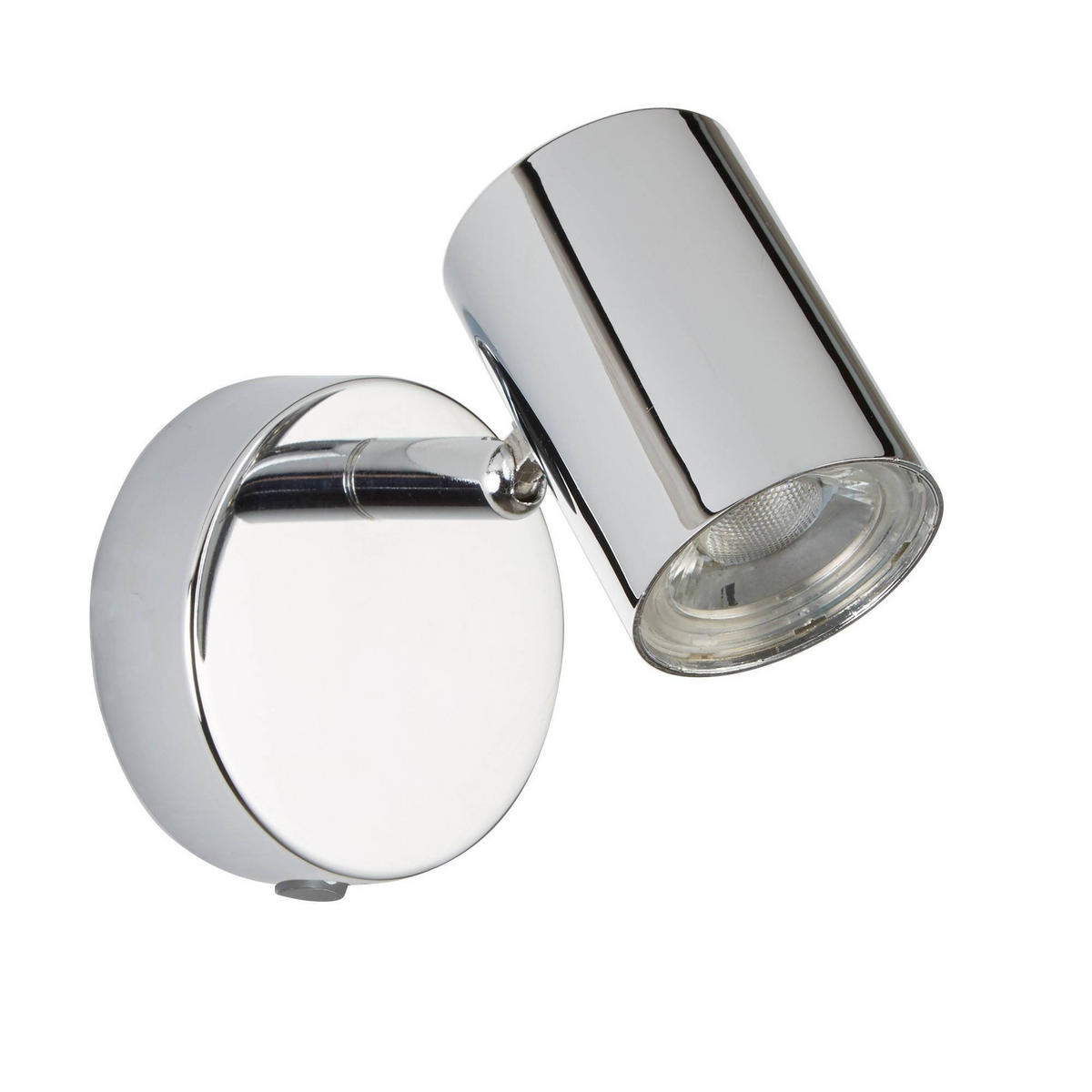 LED WANDLEUCHTE Rollo Chrom - Silberfarben, Glas (11/9/8.5cm) - SearchLight