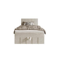 BOXBETT BAHAMA 80x200 mit Matratze H3, Bonell und Topper Monolith 02 - Creme, Textil (80/200cm) - Bedante