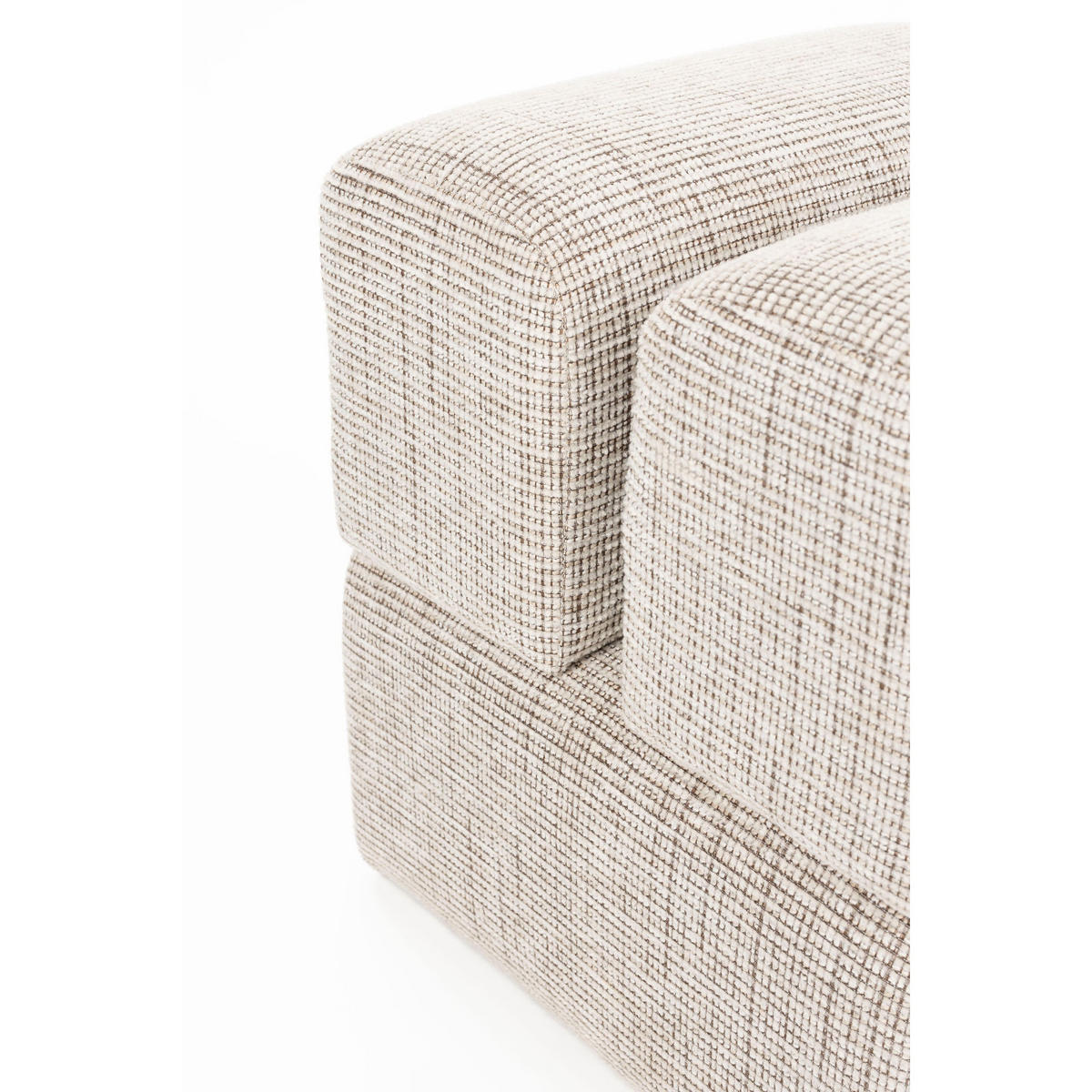 SITZHOCKER Staple Terracotta Braun/ Beige - Beige/Braun, Kunststoff (40/45/40cm) - Housecraft Living