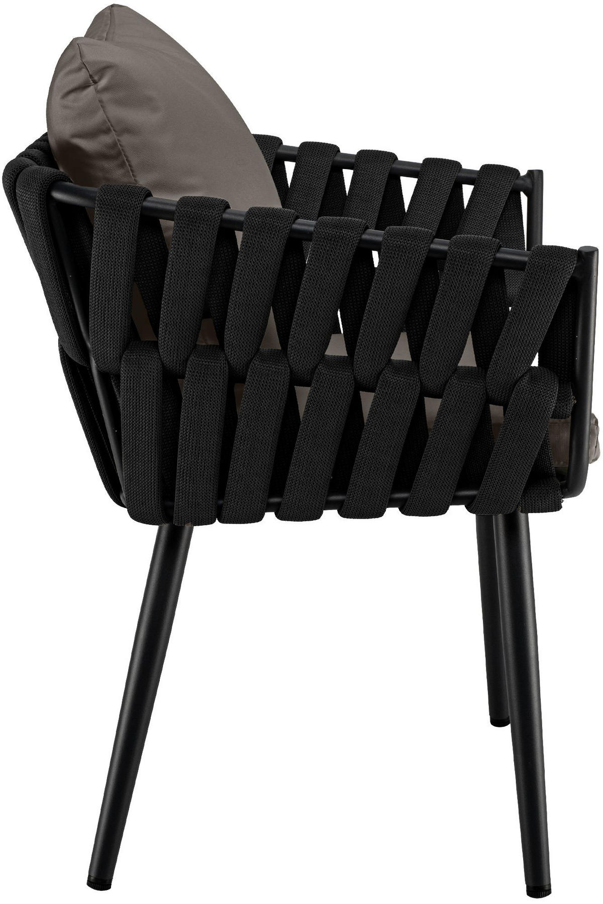 GARTENSTUHL Metall Grau - Grau, Metall (61/43/56cm) - CLP