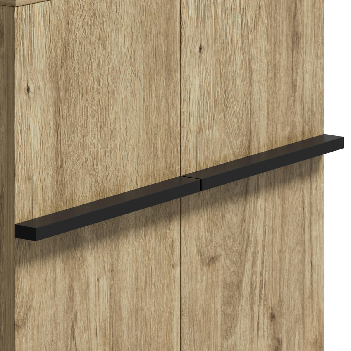 SCHUHSCHRANK 60/34,5/95 cm schwarz in Holzoptik aus Holzwerkstoff mit Doppeltüren - Schwarz, Holzwerkstoff (60/95/34.5cm) - OKWISH