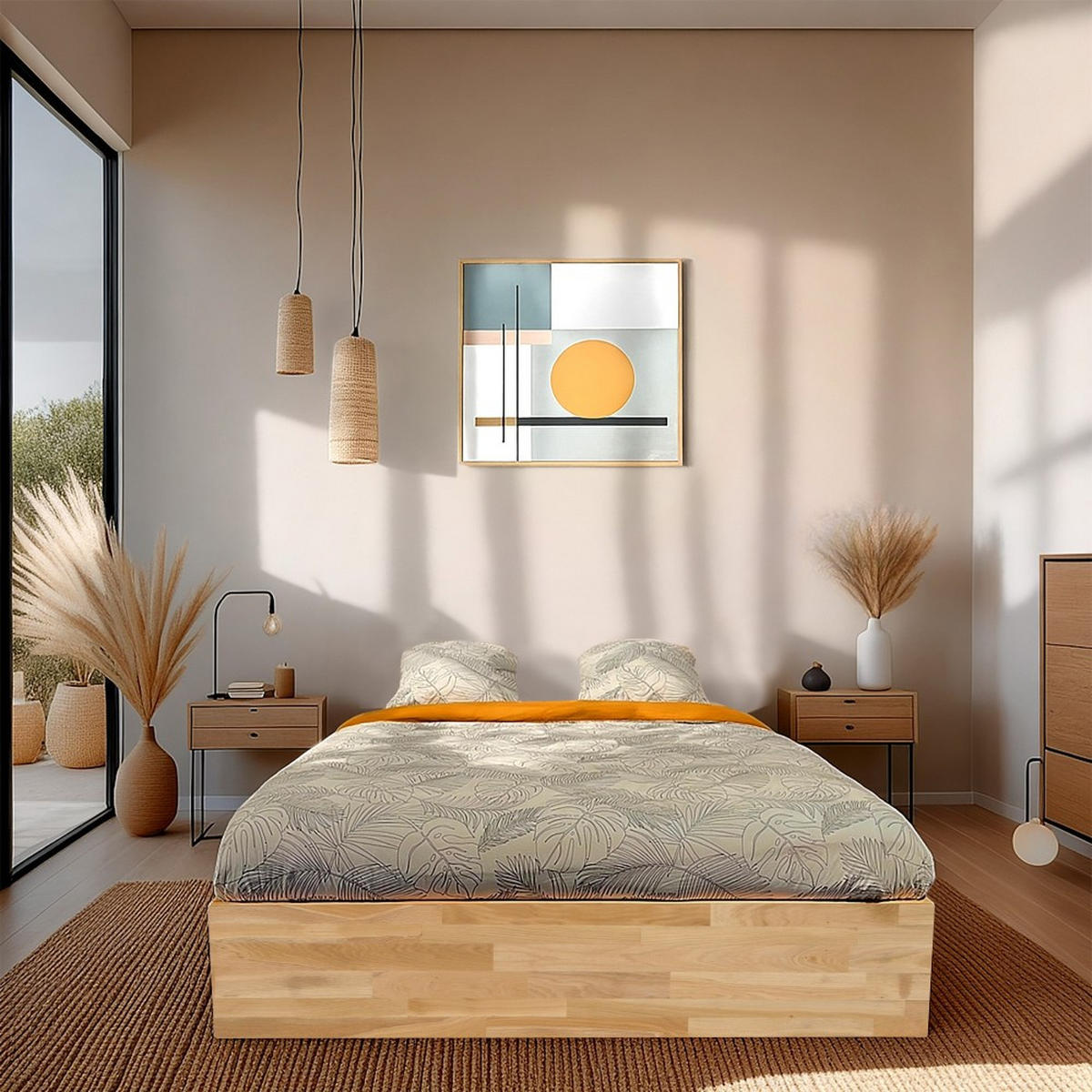 MASSIVHOLZBETT mit Bettkasten/140x200cm BEN- Eiche geölt - Eichefarben, Holz (140/200cm) - Weber Industries