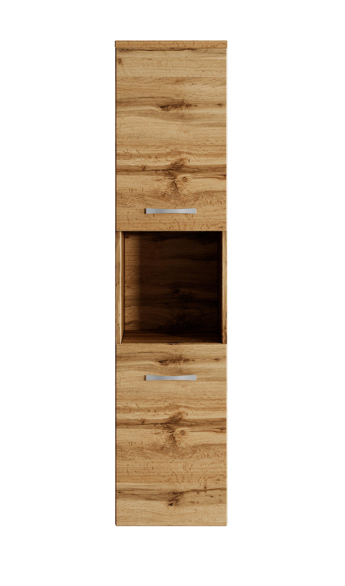 BADEZIMMERSCHRANK Montreal mit 2 Türen Eiche - 30 x 30 x 130 cm - Eichefarben, Holz (30/131/30cm) - Badplaats