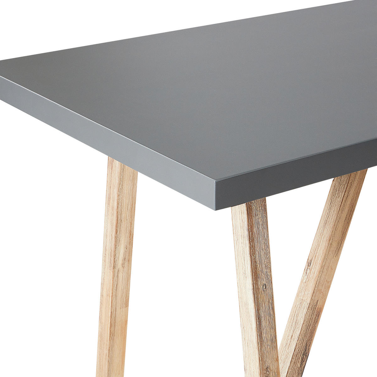 BARTISCH Heller Holzfarbton Talamone - Hellbraun/Grau, Stein (70/140/100cm) - Beliani