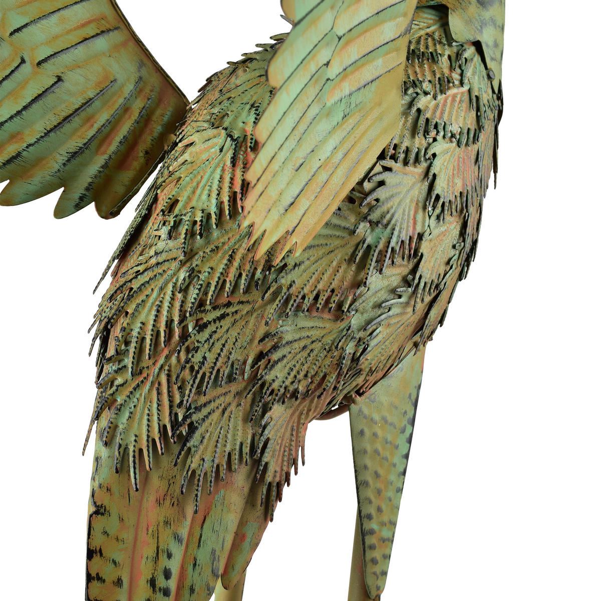 FIGURA, kov, zelená, 45 x 36 x 85 cm - zelená barva, kov (30/55/55cm) - Mondex