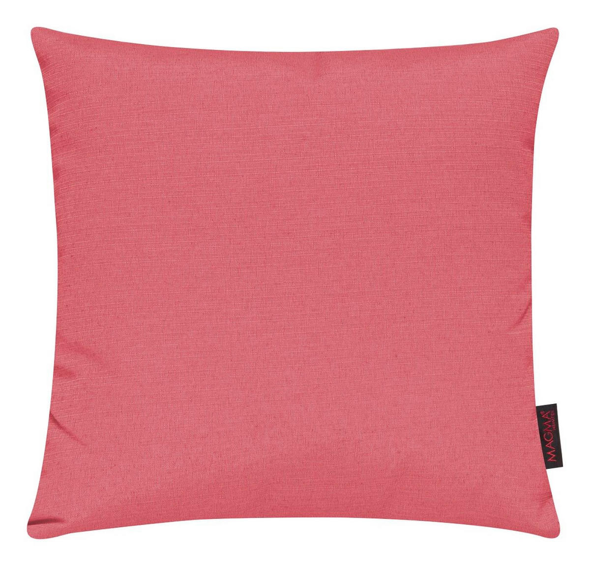 KISSENHÜLLE 2er Set Fino uni 50/50 cm - Hellrot, Textil (50/50cm) - Magma Heimtexx