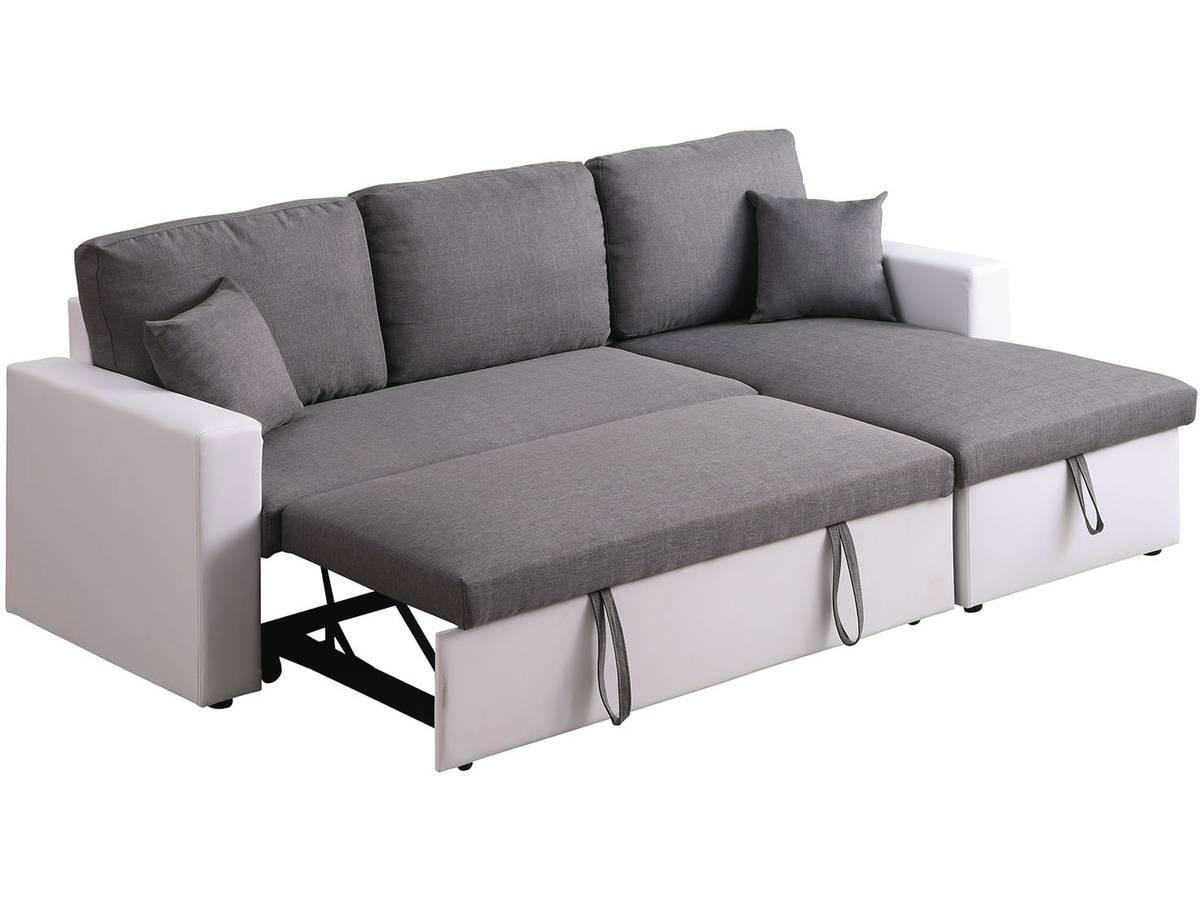 ECKSOFA alain Grau - Grau, Textil (145/221cm) - Habitat Garten