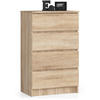 KOMMODE Sonoma Eiche 60x40x99 cm - Sonoma Eiche, Holzwerkstoff (60/99/40cm) - Akord