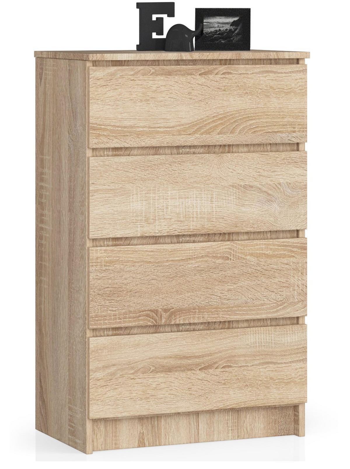 KOMMODE Sonoma Eiche 60x40x99 cm - Sonoma Eiche, Holzwerkstoff (60/99/40cm) - Akord