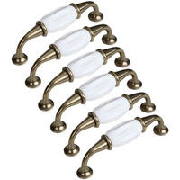 SCHRANKKNOPF Keramik 6er-Set 96 mm - Goldfarben, Keramik (0.1/2/1.16cm)