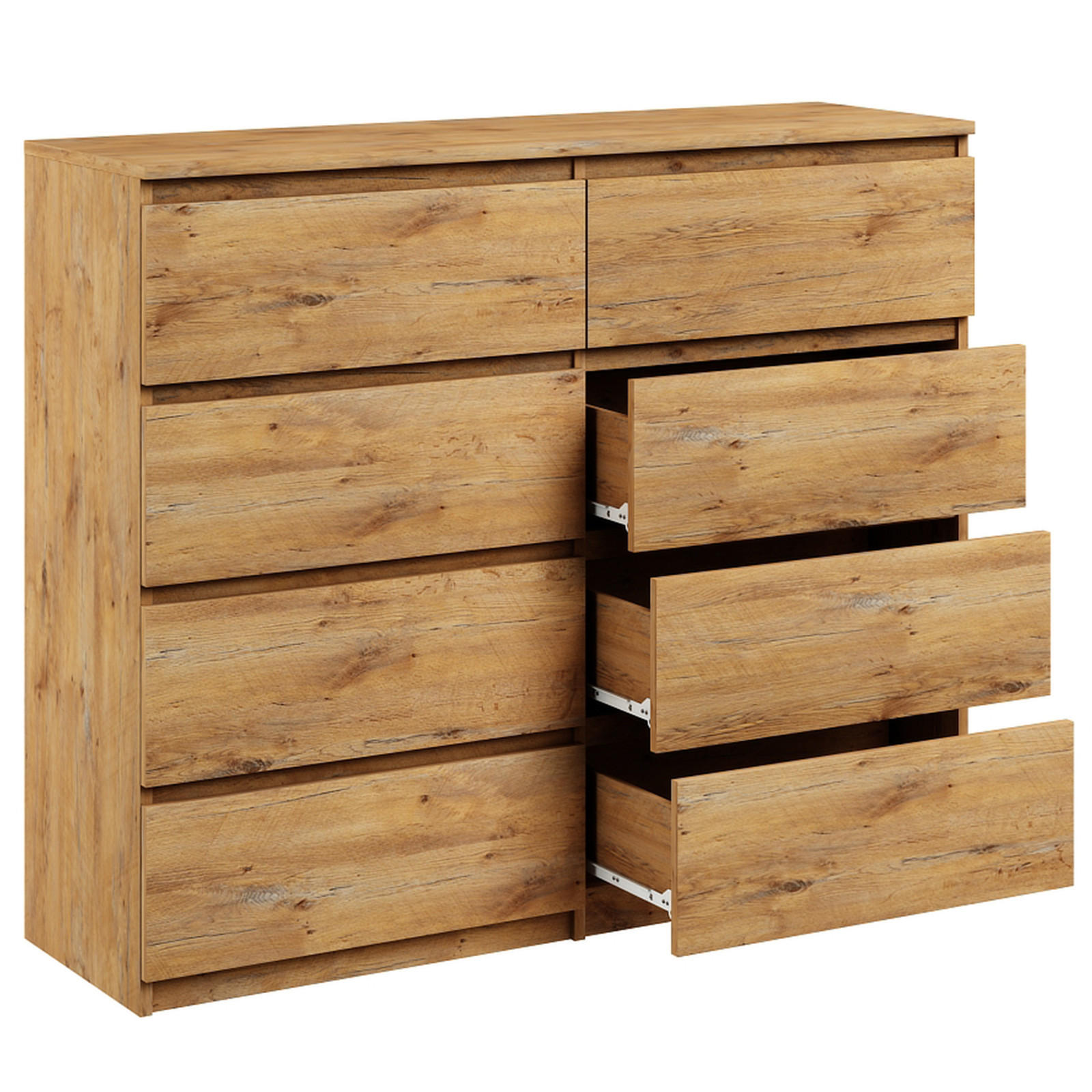 KOMMODE bella8 120 artisan - Eiche Artisan, Holzwerkstoff (119/98/35cm) - roe furniture