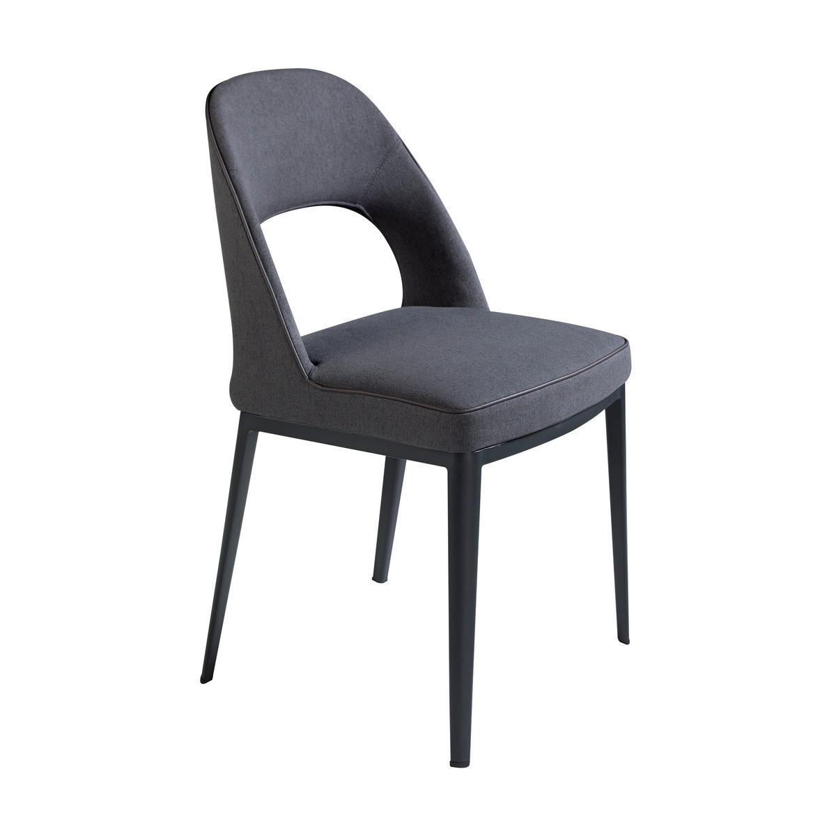 ESSZIMMERSTUHL Stoff Schwarz - Schwarz, Textil (47/80/50cm) - ANGEL CERDA