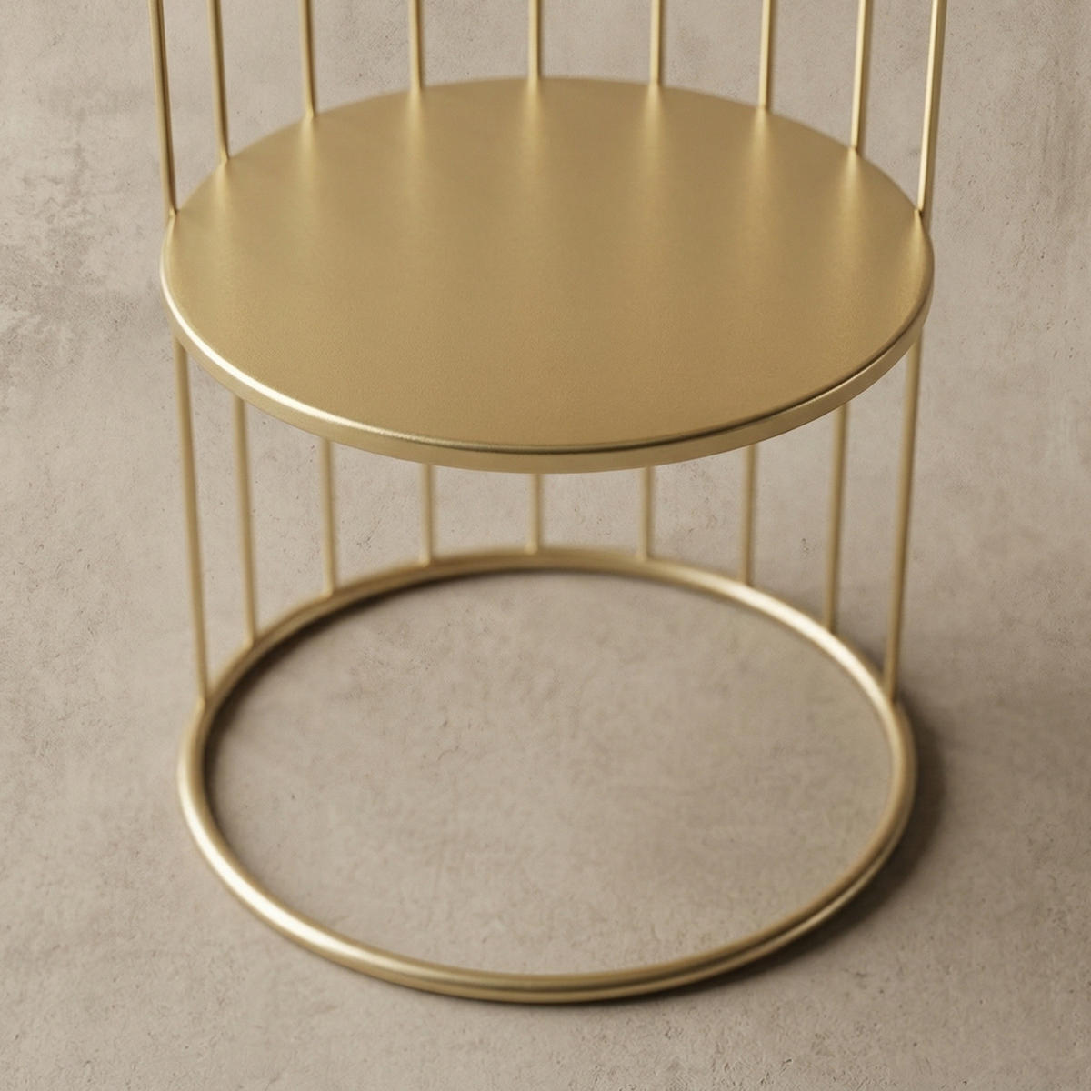 COUCHTISCH Roda Metall 52 cm - Goldfarben, Metall (36/36/52cm) - EDAXO