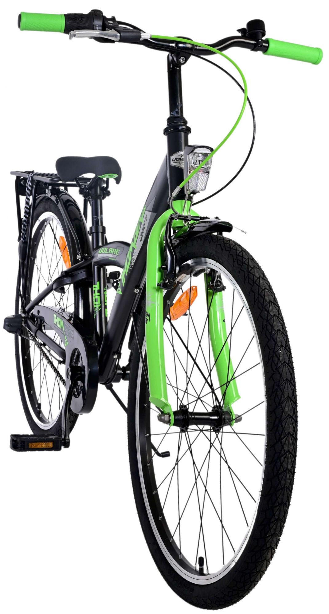 KINDERFAHRRAD Thornbike - Jungen - 24 Zoll - Rücktritt + Handbremse - 3 Gänge - Grün - Grün, Metall (61cm) - TPFSports