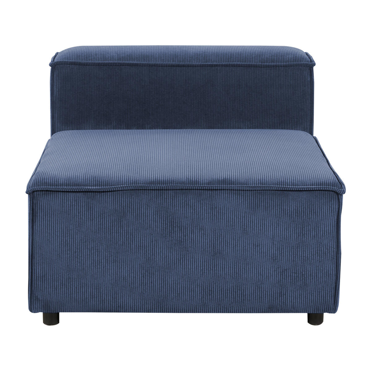 SESSELMODUL Cord Dunkelblau Ardal - Dunkelblau, Textil (88/68/120cm) - Beliani
