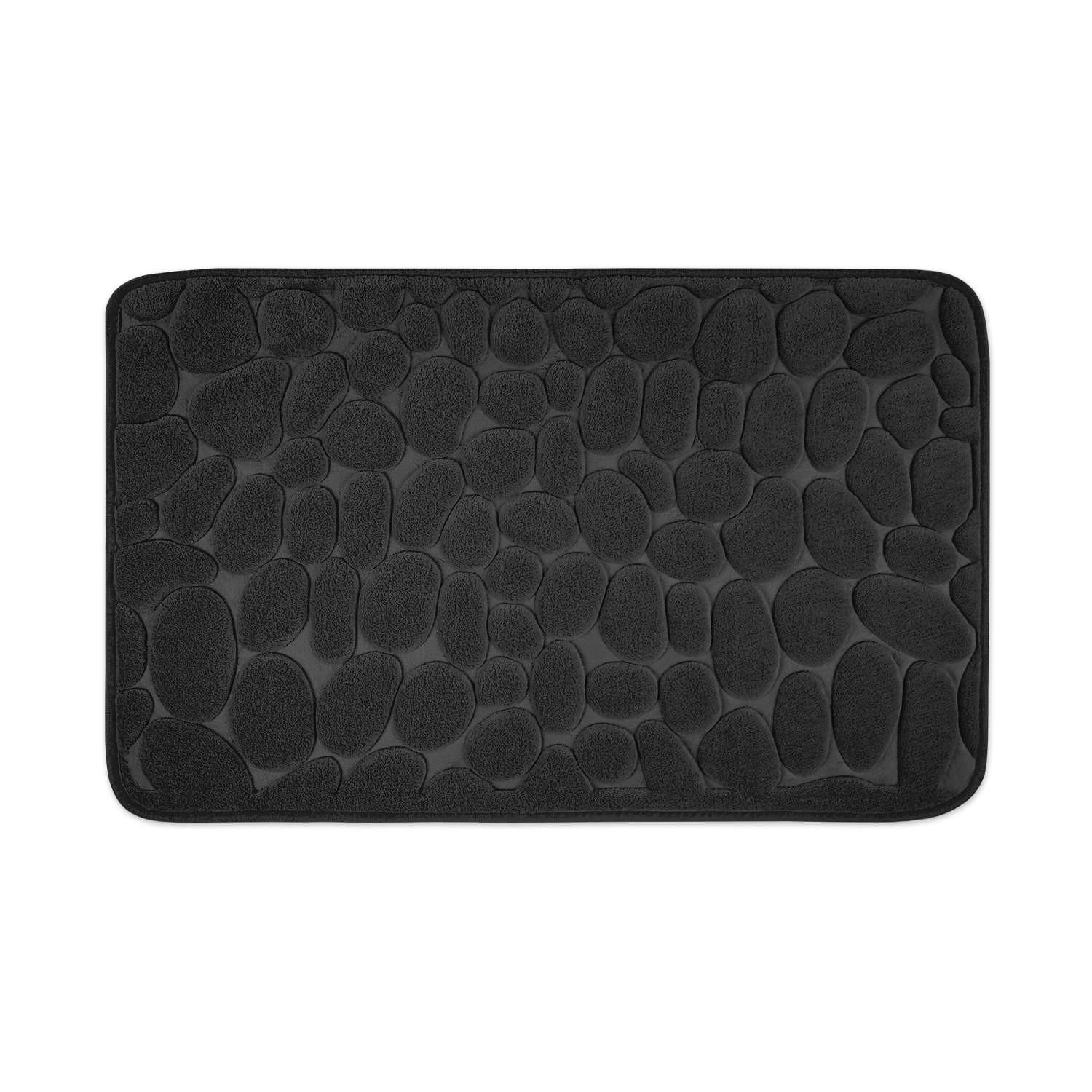 MEMORYSCHAUM BADEMATTE LONDON - Schwarz, Textil (50/80cm) - WohnDirect