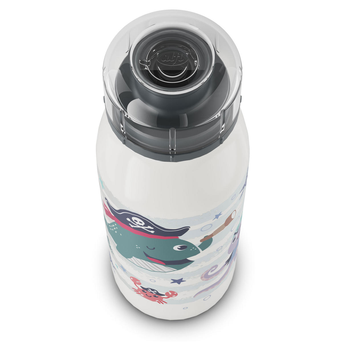 ISOLIER-TRINKFLASCHE KIDS ISO BOTTLE brave pirates 350 ml - Weiß/Grün, Metall (0.35L) - Alfi