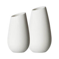 VASEN-SET Alma weiß 2er Set - Weiß, Keramik (1cm) - Ritzenhoff Breker
