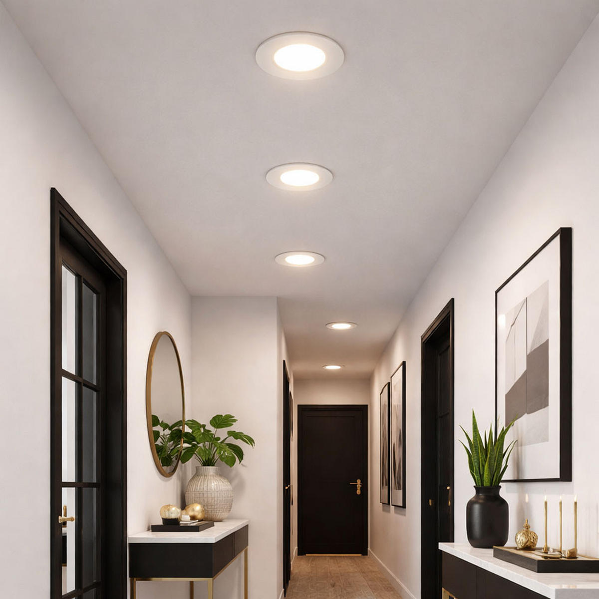 LED EINBAUSTRAHLER PREMIUM LINE Weiß - Weiß, Metall (12/2/12cm)