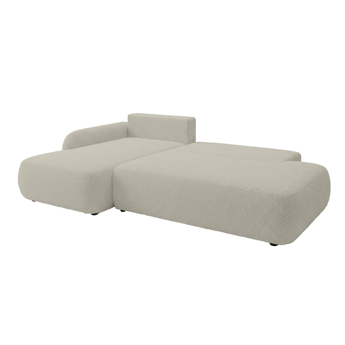 ECKSOFA Munduk I mit Schlaffunktion, Creme - Creme, Textil (302/184cm) - Fedve