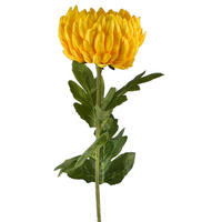 UMĚLÁ KVĚTINA, syntetická tkanina, žlutá - žlutá, plast (75cm) - Mondex