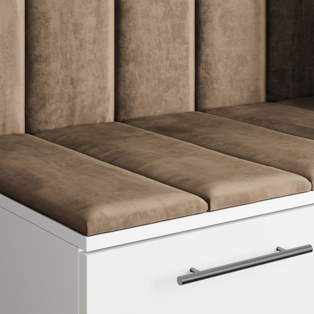 GARDEROBENSCHRANK REMA 200/240/60 cm Modern Garderobe-Set Kaschmir - Kaschmir/Beige, Holzwerkstoff (200/240/60cm) - MASSENO