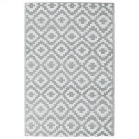 OUTDOOR-TEPPICH Arakil Grau 120/180 Cm PP - Grau, Kunststoff (180/120cm) - vidaXL