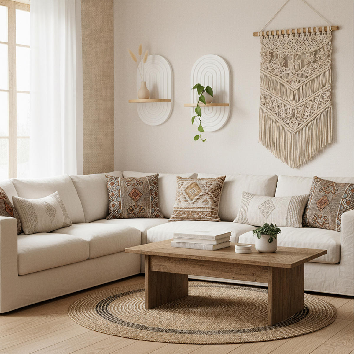 2XWANDREGAL - Weiß, Holz/Holzwerkstoff (20/33/15cm) - Relaxdays