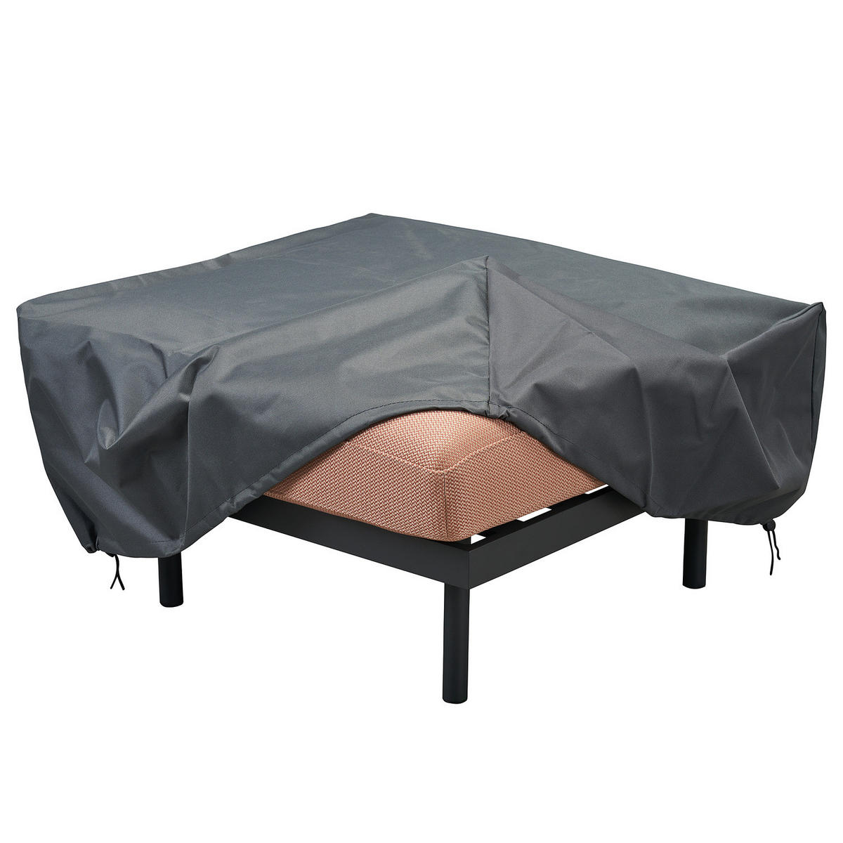 SCHUTZHÜLLE FÜR 2-SITZER SOFA - Schwarz - Kunstfaser - 184 x 68 x 88 cm - Schwarz, Textil (184/68/88cm) - home24