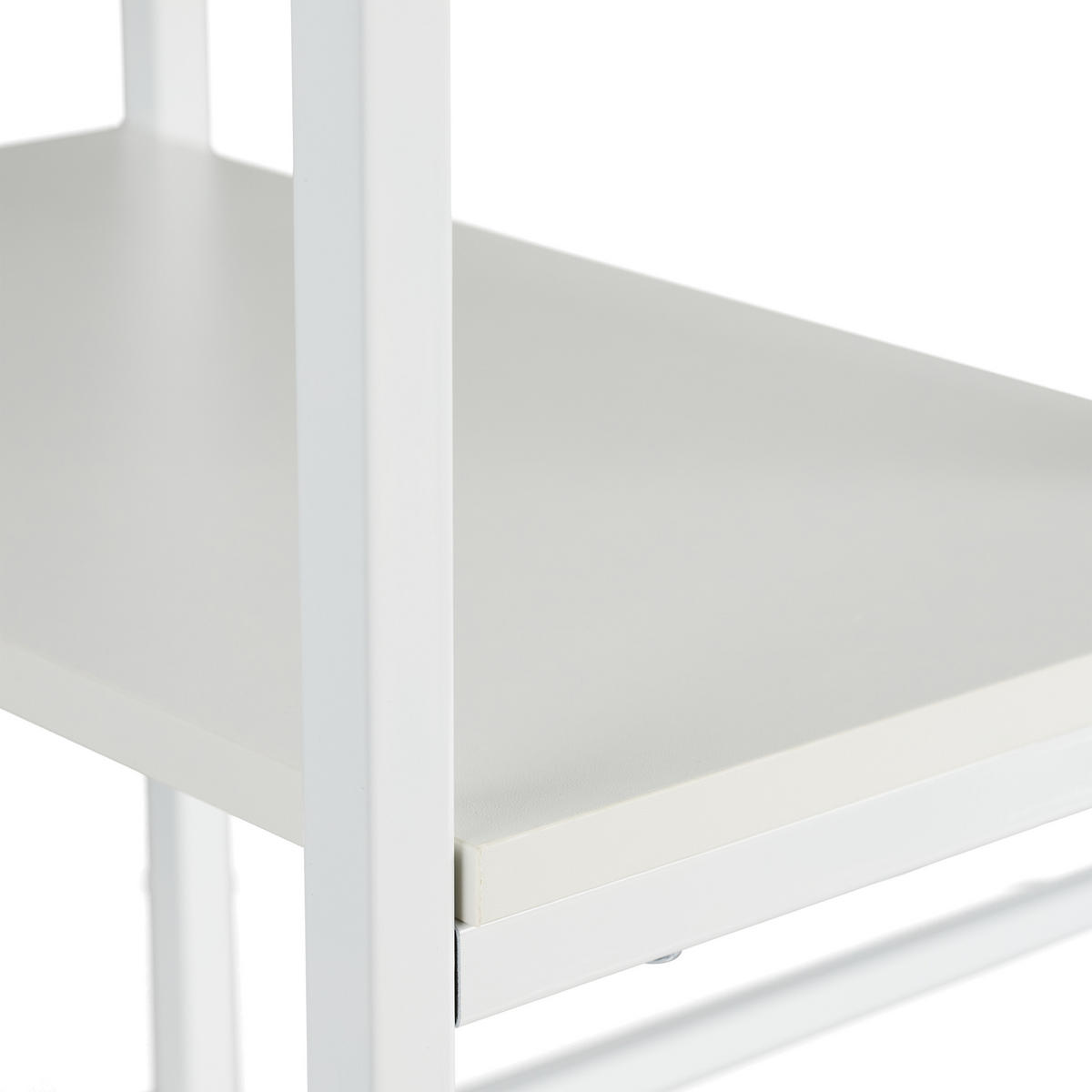 SCHREIBTISCH - Weiß, Holzwerkstoff/Metall (55/110/75cm) - Relaxdays